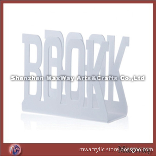 Elegant White Plexiglass Brochure/Leaflet/Book Display Holder/Stand/Pocket